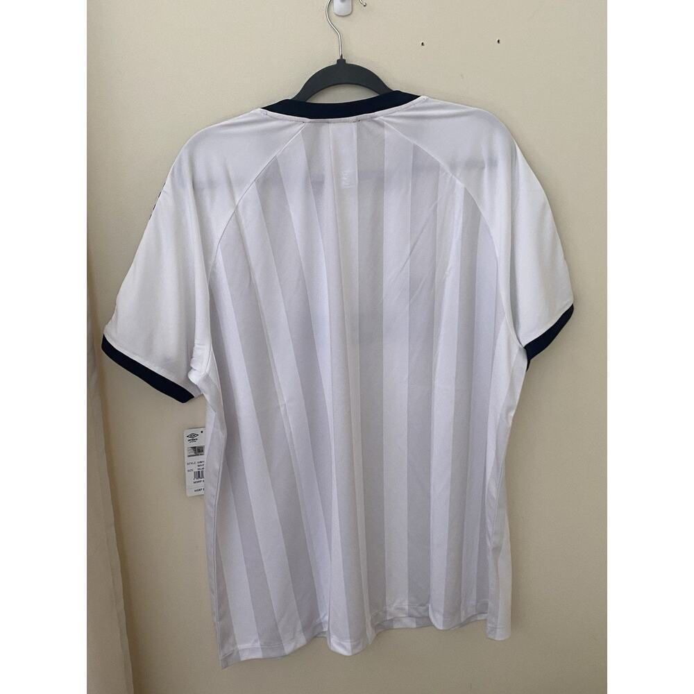 Umbro Manchester‎ Premier Men’s Soccer Jersey Shirt Size XXL White Black Gray - Picture 3 of 5